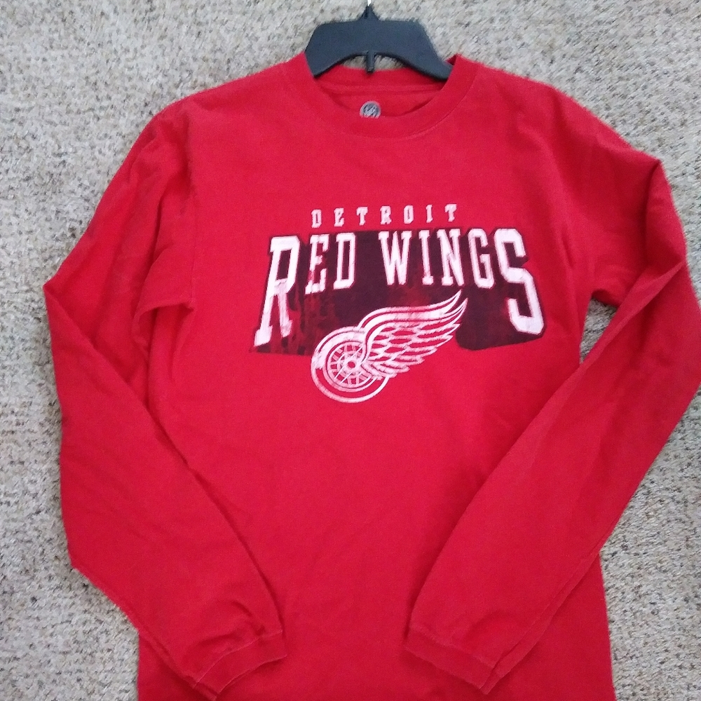 Mens NHL Redwings long sleve Tee